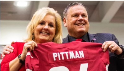 Happy Anniversary to Sam Pittman and his wife as they celebrate their 5-years wedding anniversary today…..