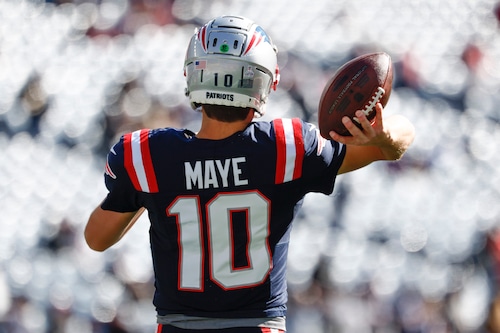 Drake Maye injury update: Patriots QB limited along with 12 teammates