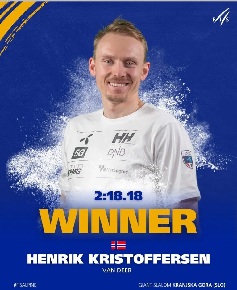 Henrik Kristoffersen Reigns Supreme in Kranjska Gora with Dominant Giant Slalom Performance