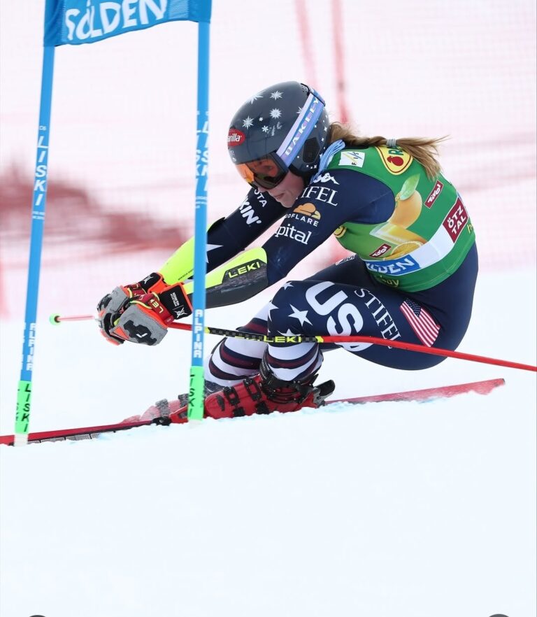 BREAKING: Shiffrin Holds Steady in Sixth After First Run of Soelden Giant Slalom Opener