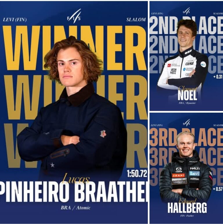 Shiffrin Hails Braathen’s Historic Triumph: Brazilian Secures First World Cup Win in Levi Slalom Thriller