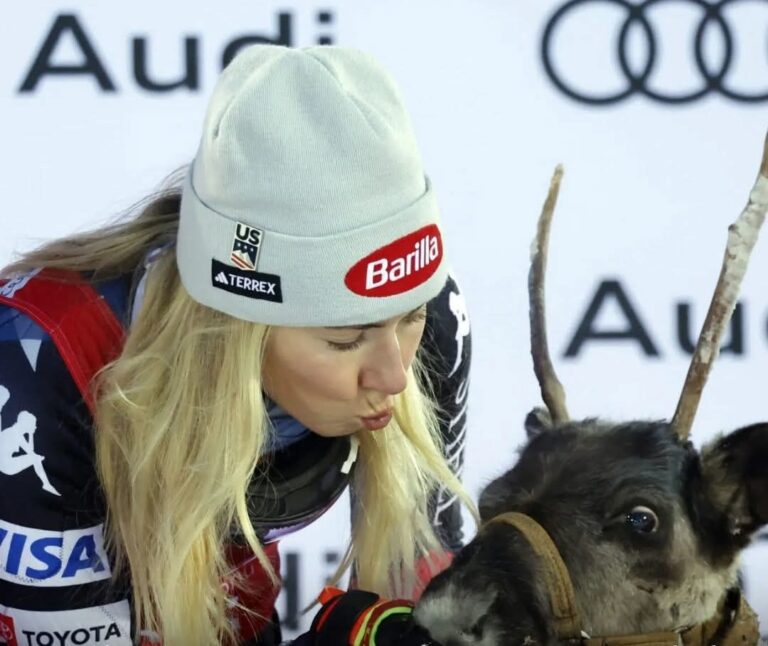 Mikaela Shiffrin Honors Mother with ‘Winkie’ Reindeer After Levi Slalom Triumph