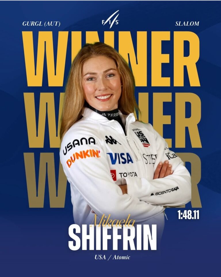 CONGRATULATIONS!! Shiffrin Shatters Records with 103rd World Cup Victory in Thrilling Gurgl Slalom