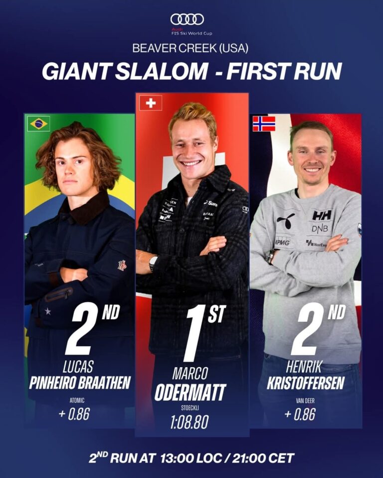 Odermatt Dominates First Run in Beaver Creek Giant Slalom – Sets Up Thriller for Final Run