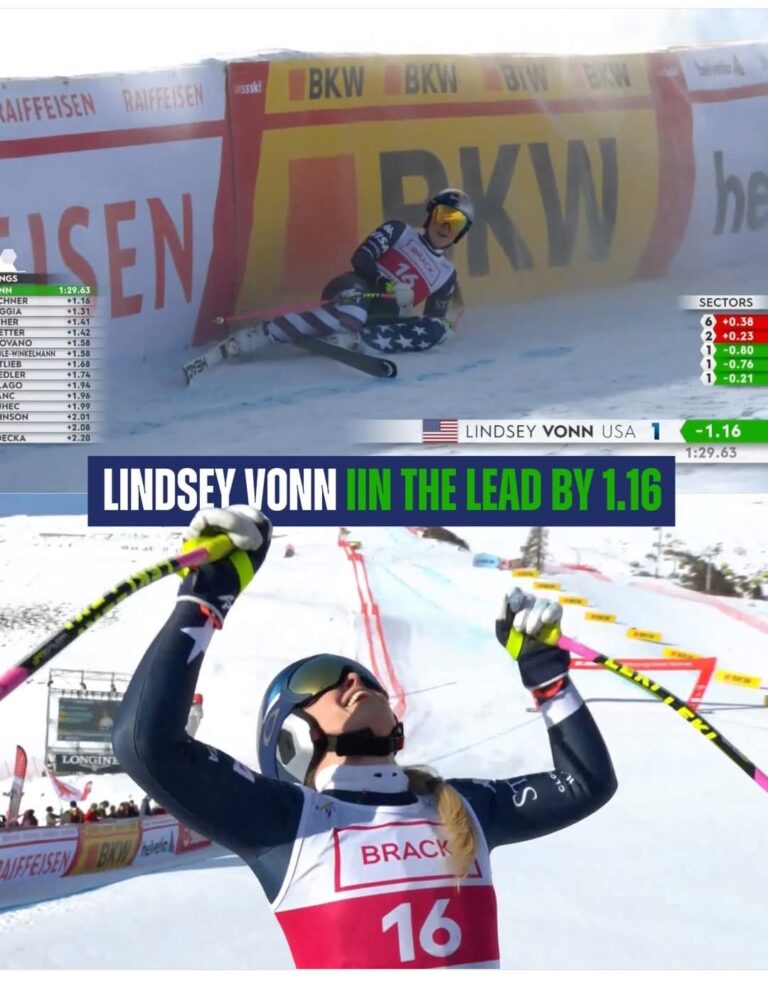 Vonn Stuns St. Moritz: 41-Year-Old Comeback Queen Takes Lead in Season-Opening Downhill with Jaw-Dropping Run