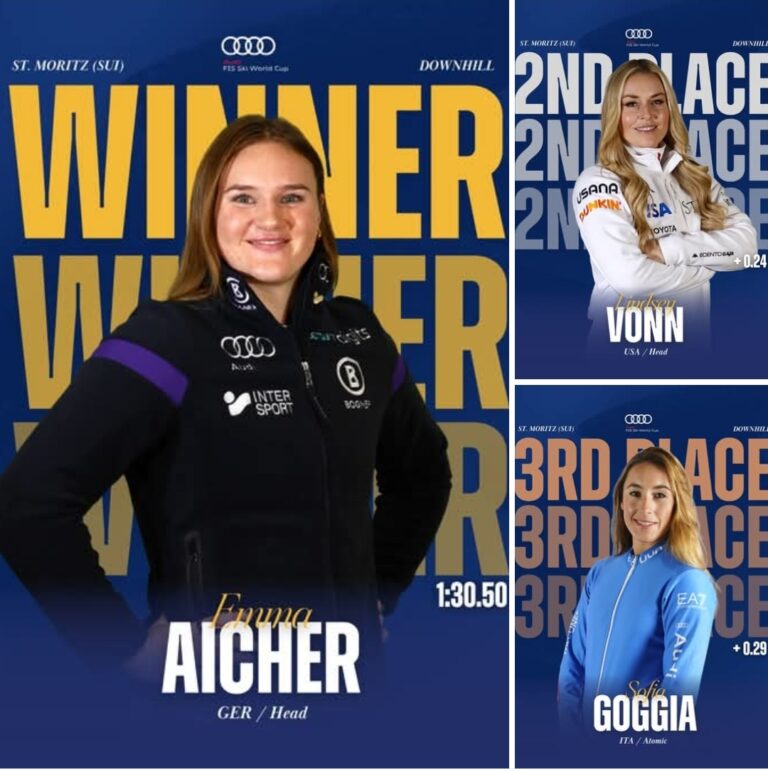 Emma Aicher Stuns the Field to Claim Victory in St. Moritz Downhill