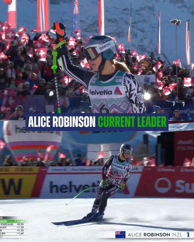 Alice Robinson Stuns the Field with Historic Super-G Victory in St. Moritz