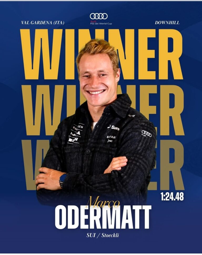 Odermatt Hits Historic 50: Swiss Superstar Conquers Foggy Saslong for Milestone World Cup Win!