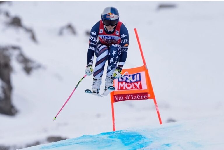 Lindsey Vonn Claims Third Consecutive Downhill Podium in Val d’Isère