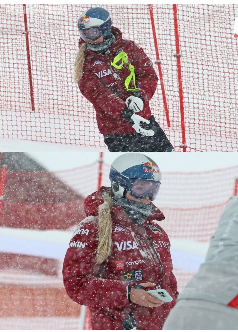 Lindsey Vonn Powers Through Heavy Snow in Austria Ahead of Zauchensee World Cup