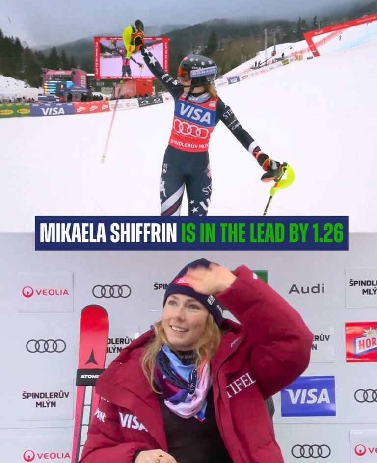 Shiffrin Leads the Charge! Mikaela Tops the Field in Spindlerův Mlýn Women’s Slalom – Olympic Fire Incoming