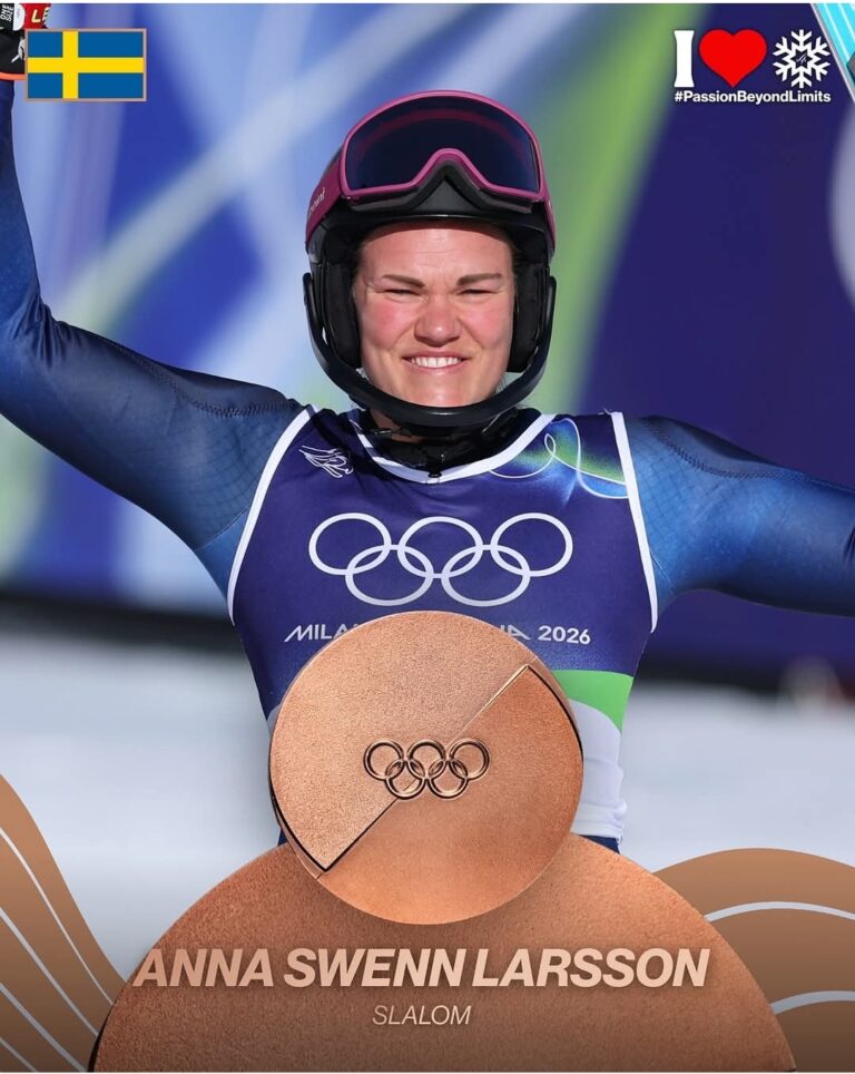ANNAAAAA! Tears of Joy as Sweden’s Anna Swenn-Larsson Claims First-Ever Olympic Bronze in Epic Slalom Showdown
