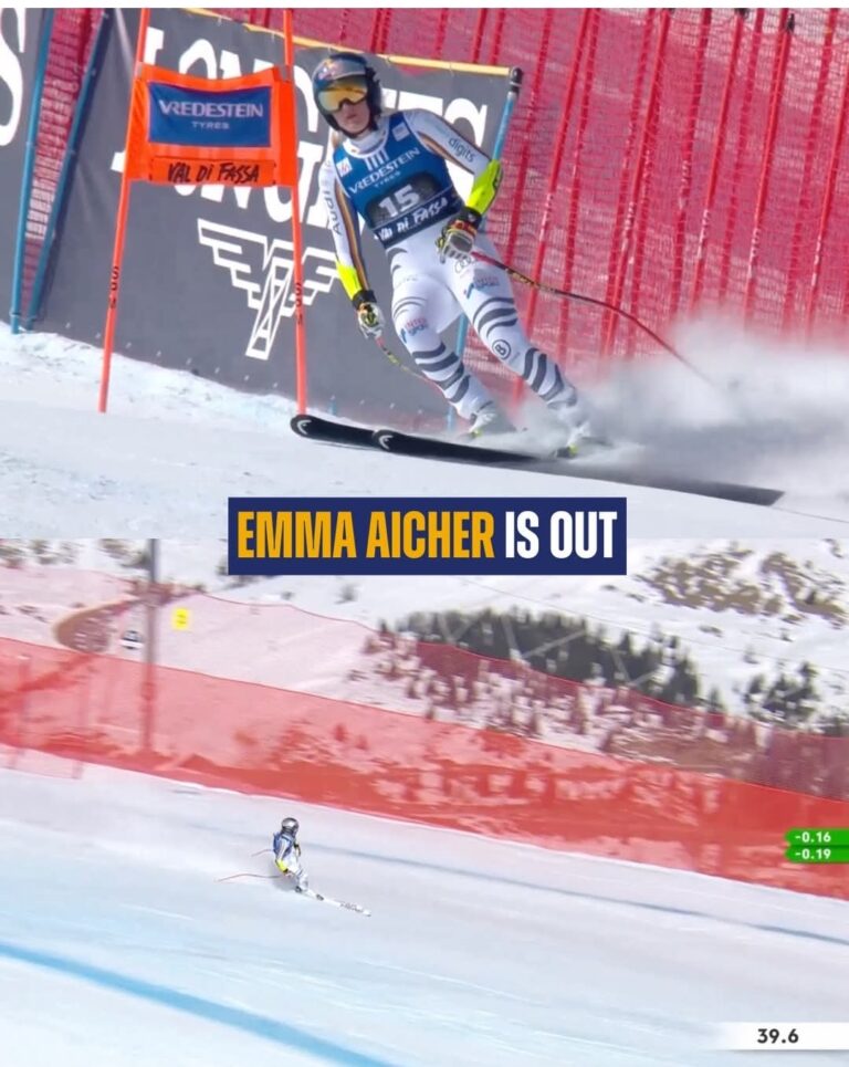 Devastating Blow for Emma Aicher! Her Super-G Crystal Globe Dream SHATTERED in Heartbreaking Val di Fassa Crash-Out