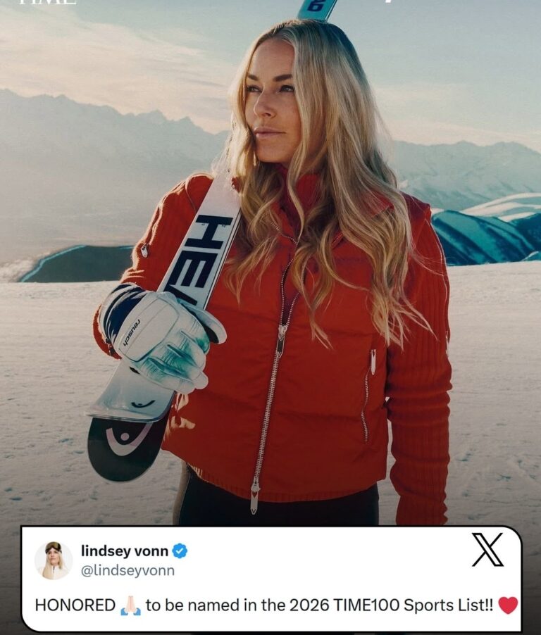 Lindsey Vonn’s Epic Comeback Seals Her Spot on TIME100 Sports 2026: The Queen of the Slopes Just Keeps Winning