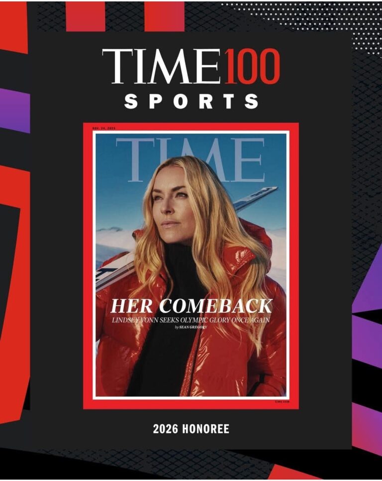 Lindsey Vonn’s Unstoppable Rise: Named to TIME100 Sports 2026 – Proof That Legends Never Quit