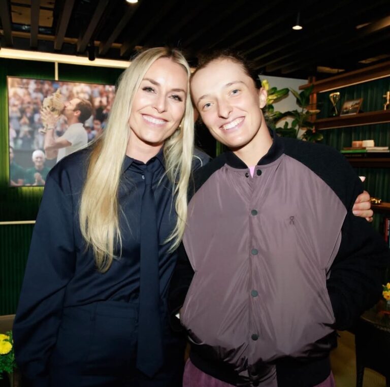 Lindsey Vonn Steals the Night With the Rolex Family at US Open — Green Dress, Scars Out, Zero Apology