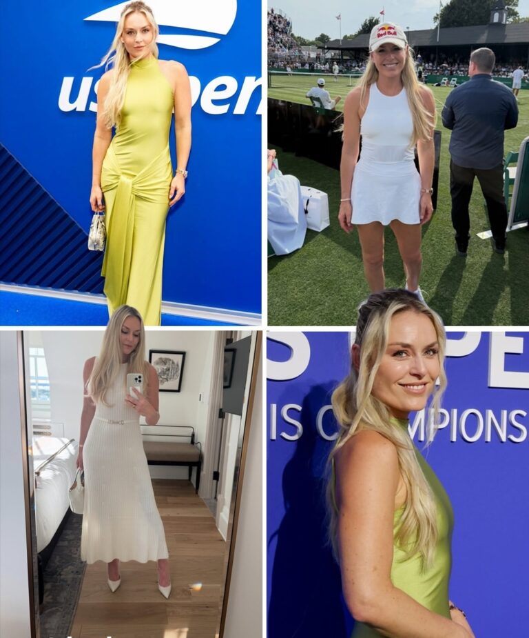 Lindsey Vonn Walked Into the US Open in That Green Dress — and Queens Forgot She Almost Lost a Leg