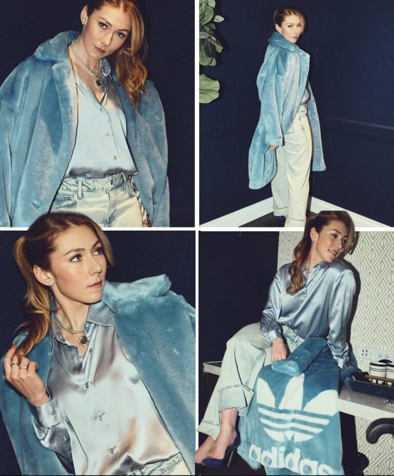 Forget the Race Suit. Mikaela Shiffrin Just Made Blue Look Like It Belongs to Her