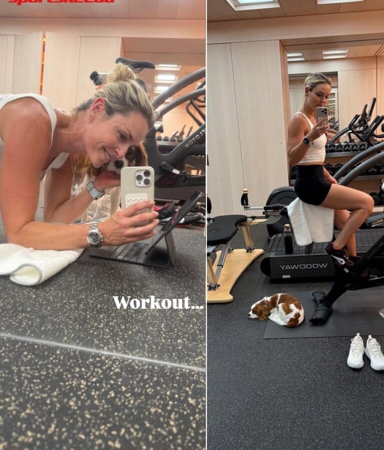 Her Workout Partner Is Asleep on the Job — Lindsey Vonn Still Won’t Quit