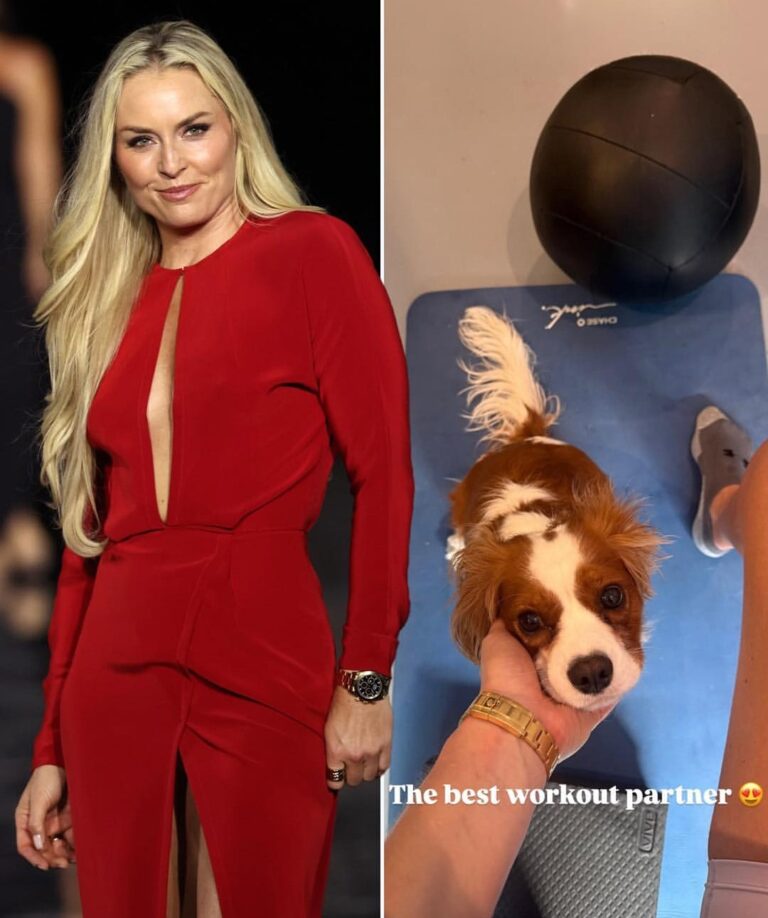 Lindsey Vonn’s Most Loyal Gym Partner Never Misses a Workout — And He’s Not Human